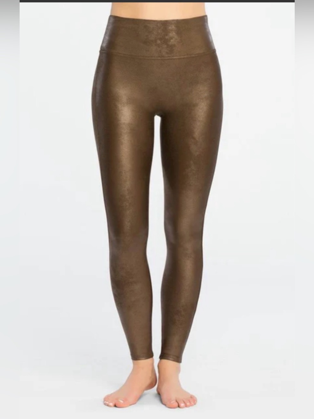 Spanx faux leather leggings shaping